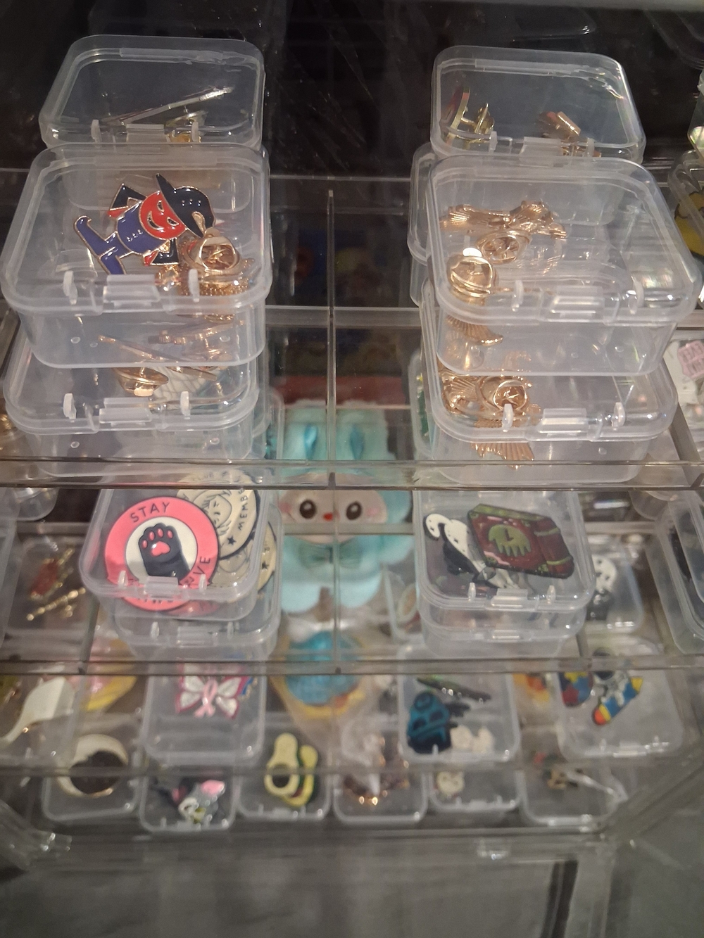 Assorted Enamel Pin Lot of (2) in Clear Display Cases - Assorted Blindbox